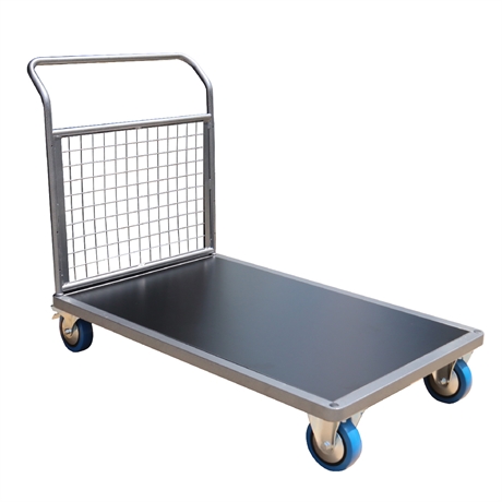 CHG1T3 - Steel platform trolley 1200 x 800 mm 1 mesh drawbar