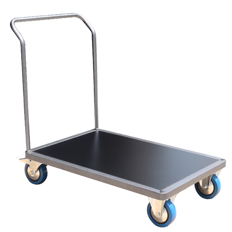 CHM1T1 - Steel platform trolley 1000 x 700 mm 1 simple drawbar