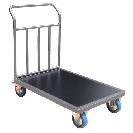 CHM1T2 - Steel platform trolley 1000 x 700 mm 1 reinforced drawbar