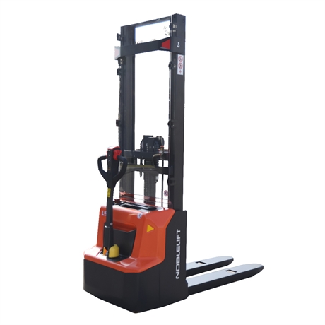 Lithium electric stacker with 100 Ah battery and 1300 kg capacity