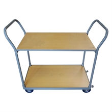 Timber shelf trolley 250 kg (2 and 3 shelves) - 